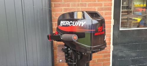 Mercury 15pk 2takt kortstaart buitenboordmotor, Watersport en Boten, Buiten- en Binnenboordmotoren, Zo goed als nieuw, Buitenboordmotor