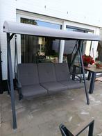 3 zits-schommelbank met bed functie, Tuin en Terras, Ophalen, Gebruikt, Aluminium, Schommelbank