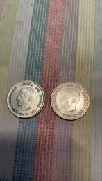 2 Herdenkingsmunten zilveren 250 frank, Postzegels en Munten, Ophalen, Zilver, Losse munt