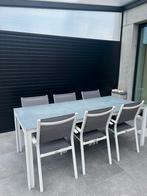 Tuinset 6 personen, Tuin en Terras, Ophalen, Gebruikt, 6 zitplaatsen, Aluminium