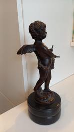 muzikale putto/engel met trommel -  27,5 cm - 2,5 kg, Antiek en Kunst, Ophalen of Verzenden