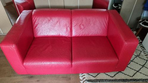 2 moderne kwalitatieve lederen zetels, Huis en Inrichting, Zetels | Zetels, Nieuw, Rechte bank, Tweepersoons, 150 tot 200 cm, 75 tot 100 cm