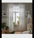 Een paar witte gordijnen met linneneffect van IKEA 145x300, Huis en Inrichting, Stoffering | Gordijnen en Lamellen, Ophalen, Zo goed als nieuw