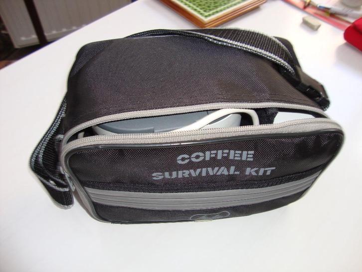perco de voyage "Survival coffee kit" MELITTA, Elektronische apparatuur, Koffiezetapparaten, Gebruikt, Gemalen koffie, Espresso apparaat