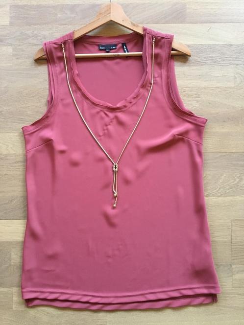 Top Sora JBC maat 44, Kleding | Dames, Topjes, Zo goed als nieuw, Maat 42/44 (L), Oranje, Zonder mouw, Ophalen of Verzenden