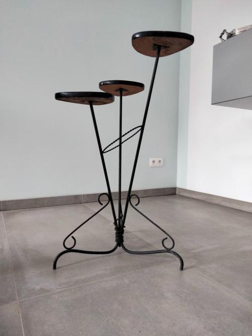 1950s 60s vintage planttafeltje bijzettafeltje staander, Huis en Inrichting, Woonaccessoires | Overige, Gebruikt, Ophalen