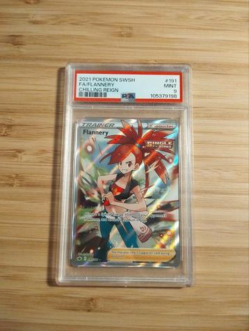 PSA 9 Flannery Pokemon trainer kaart beschikbaar voor biedingen