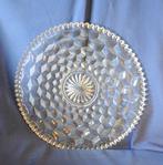 plat rond en verre taille losange diamant, Enlèvement ou Envoi