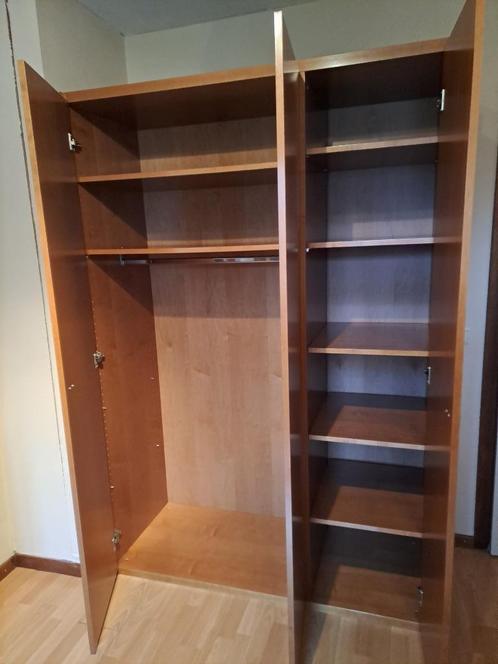garde robe en mérisier, Huis en Inrichting, Kasten | Kleerkasten, Gebruikt, 200 cm of meer, 100 tot 150 cm, 50 tot 75 cm, Met deur(en)