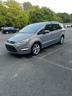 Ford S-max 2.0 TDCI  AUTOMATIQUE, Auto's, Euro 5, Monovolume, Zwart, Leder