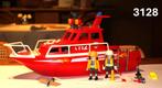 Playmobil 3128 Brandweerboot met pomp (2006), Ophalen of Verzenden, Gebruikt, Complete set