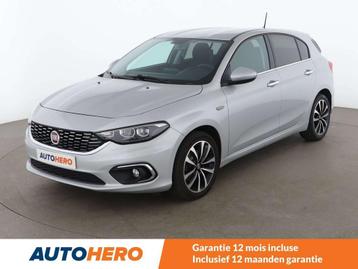 Fiat Tipo 1.4 Turbo Lounge (bj 2017), Auto's, Fiat, Voorwielaandrijving, Stof, Zwart, Bruin
