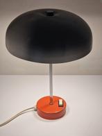 Mushroom bureaulamp met chroom metal kap en oranje voet, Antiek en Kunst, Ophalen of Verzenden