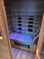 2-persoons Infraroodsauna – Langegolf met Radio & Lichtthera, Sport en Fitness, Ophalen, Zo goed als nieuw