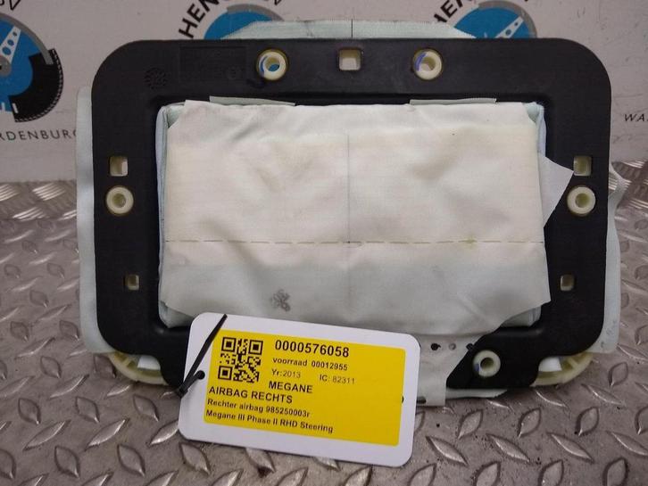 RENAULT MEGANE  1.5 DCI GT-LINE  [R_AIR_BAG] 2013, Autos : Pièces & Accessoires, Électronique & Câbles, Utilisé, ARN reconnu, Stiba membre
