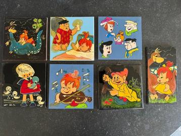 Lot Muurtegels Flintstones - Sneeuwwitje dwerg Fan Art 1950s