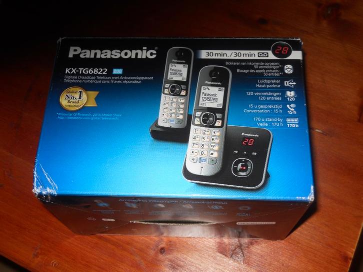 Panasonic KX-TG6822, Telecommunicatie, Mobiele telefoons | Overige merken, Nieuw, Zonder abonnement, Zonder simlock, Klassiek of Candybar