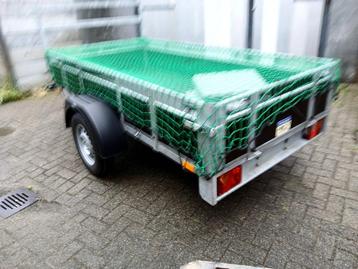 GEGALVANISEERDE AANHANGWAGEN B RIJBEWIJS 252X127, Auto diversen, Aanhangers en Bagagewagens, Ophalen, Zo goed als nieuw