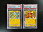 Pikachu vulpix poncho set seq PSA 10 !, Hobby en Vrije tijd, Ophalen of Verzenden