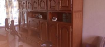 wandmeubel, tafel en zetel, 250 à 300 cm, Verre, Utilisé, Avec tiroir(s)