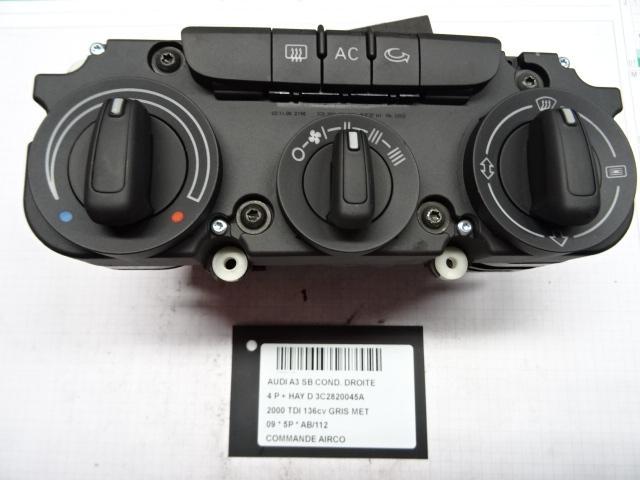 BEDIENINGSPANEEL AIRCO Audi A3 Sportback (8PA) (3C2820045A), Auto-onderdelen, Dashboard en Schakelaars, Audi, Gebruikt