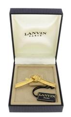 Lanvin Paris Germany dasspeld tie clip tie slide tie bar, Kleding | Heren, Verzenden, LANVIN, Zo goed als nieuw, Overige kleuren