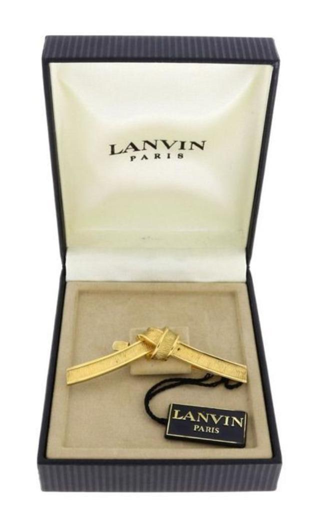 Lanvin Paris Germany dasspeld tie clip tie slide tie bar, Kleding | Heren, Stropdassen, Zo goed als nieuw, Effen, Overige kleuren