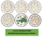 2 euros Allemagne 2024 Paulskirchenverfassung 5 lettres, 2 euros, Enlèvement ou Envoi, Allemagne