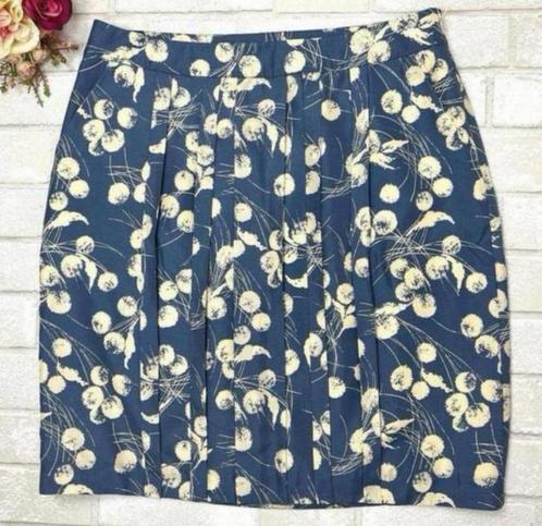 Boden Limited Edition ROK s Zijde Blauwe Dandelion Plooirok, Kleding | Dames, Rokken, Zo goed als nieuw, Maat 36 (S), Blauw, Ophalen of Verzenden