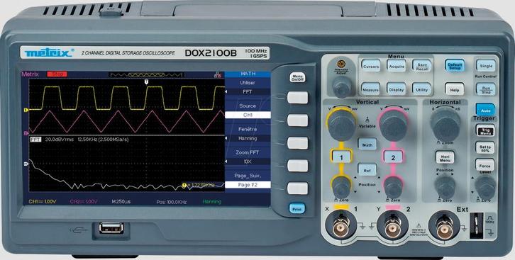 Metrix DOX2100B Digitale geheugen oscilloscoop, Doe-het-zelf en Bouw, Meetapparatuur, Nieuw, Elektriciteit, Verzenden