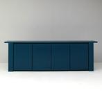 Blue Italian sideboard in walnut, Antiek en Kunst, Ophalen