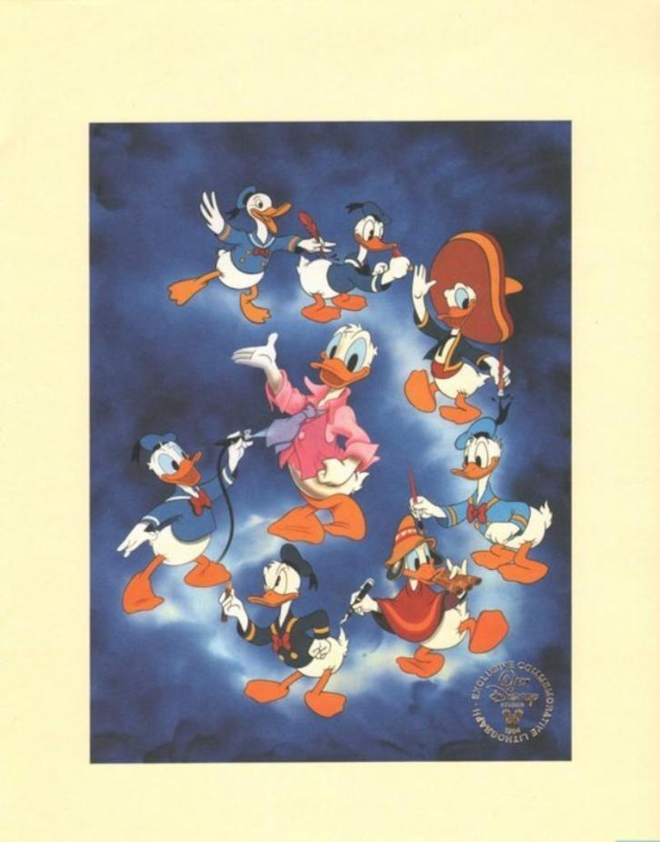Exclusive Commemorative Lithograph: Donald Duck models., Boeken, Stripverhalen, Nieuw, Ophalen of Verzenden