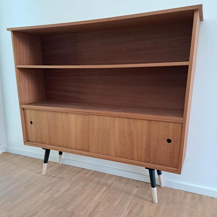 Vintage Mid-Century Kast - Stijlgetrouw Gerestaureerd, Huis en Inrichting, Kasten | Dressoirs, Ophalen