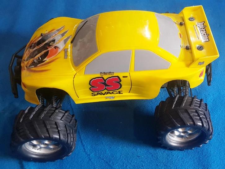 HPI Savage ARTR met een 3.5cc (.21) GS Power B03 nitro motor, Hobby en Vrije tijd, Modelbouw | Radiografisch | Auto's, Gebruikt