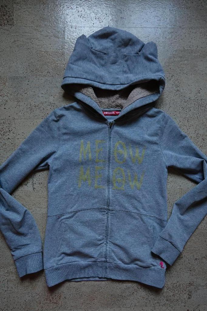 Someone 'poezen' vest met kap maat 164, Kinderen en Baby's, Kinderkleding | Maat 164, Gebruikt, Meisje, Trui of Vest, Ophalen of Verzenden