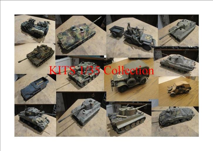 Kits collection 1/35, Hobby en Vrije tijd, Modelbouw | Auto's en Voertuigen, Gebruikt, Tank, 1:32 tot 1:50, Overige merken, Ophalen of Verzenden