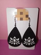 Oorbellen, Handtassen en Accessoires, Oorbellen, Overige materialen, Hangers, Zwart, Ophalen of Verzenden