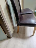 chaise semie cuir propre, Ophalen of Verzenden, Zo goed als nieuw, Bruin, Twee