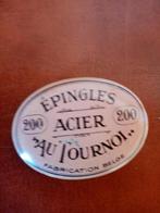 Antieken oudroze ijzeren speldendoos (zonder spelden), Antiek en Kunst, Antiek | Naaimachines, Ophalen of Verzenden