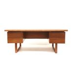 Groot vintage design directie bureau jaren '60 desk, Huis en Inrichting, Verzenden