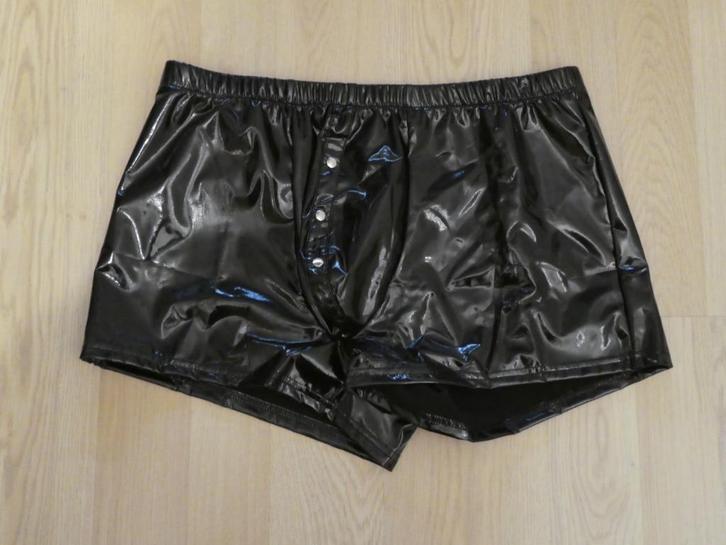 Short Lak PVC Zwart Noppen, Kleding | Heren, Ondergoed, Boxer, Zwart, Ophalen of Verzenden