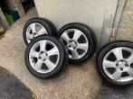Jantes avec pneus été Opel corsa C, Auto-onderdelen, Banden en Velgen, Ophalen, Gebruikt, 15 inch, Banden en Velgen