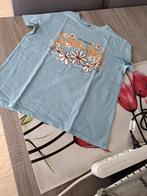 Pull&bear lichtblauw t-shirt Floral Soul - xs, Kleding | Dames, T-shirts, Blauw, Ophalen of Verzenden, Zo goed als nieuw, Korte mouw