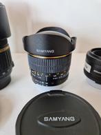 SAMYANG extreme fisheye lens voor Nikon, Ophalen of Verzenden, Zo goed als nieuw, Groothoek Fisheye-lens