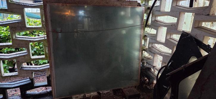 glas thermopan, Doe-het-zelf en Bouw, Glas en Ramen, Gebruikt, Gevelraam of Ruit, 120 tot 160 cm, 120 tot 160 cm, Dubbelglas, Ophalen