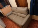 Echte lederen tweezit, Huis en Inrichting, Ophalen, Zo goed als nieuw