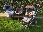 Mutsy Evo Urban Nomad: complete set (buggy, maxicosi, wieg), Kinderen en Baby's, Buggy's, Ophalen, Gebruikt, Maxi-Cosi, Zonnekap