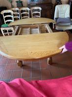 Table en chene epaisse et lourde, 150 à 200 cm, Comme neuf, Chêne, Ovale