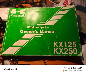 Owners manual Kawasaki kx 125/250  1999 beschikbaar voor biedingen