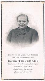 Pastoor. Tielemans Eugeen. ° Antwerpen 1875 † Antwerpen 1927, Verzamelen, Bidprentjes en Rouwkaarten, Bidprentje, Ophalen of Verzenden